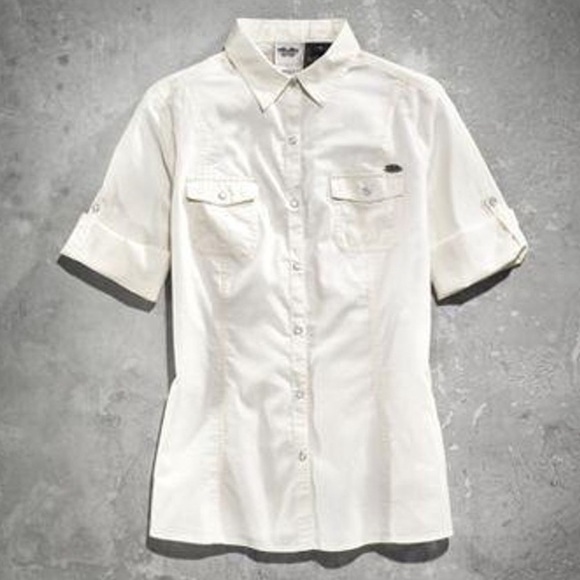 Harley-Davidson Passion and Freedom Woven Snap Closure Shirt - Small - Picture 2 of 14